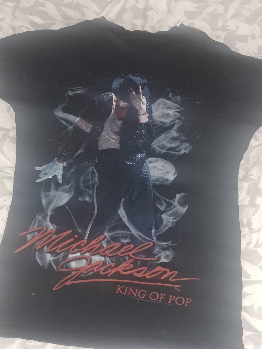 Black Michael Jackson 'King of Pop' Graphic Tee